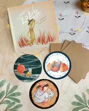 Afbeelding in Gallery-weergave laden, 3 ronde winterkaartjes en kalender 2026