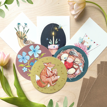 Afbeelding in Gallery-weergave laden, Maxipakketje vrolijkheid met 6 zwierige kaartjes