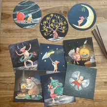 Afbeelding in Gallery-weergave laden, Kerstpakket met 9 unieke kerstkaartjes