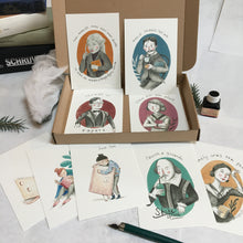 Afbeelding in Gallery-weergave laden, Pakketje van 9 literaire kaartjes