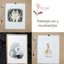 Afbeelding in Gallery-weergave laden, Pakketje van 3 postkaartjes 'Hart onder de riem'