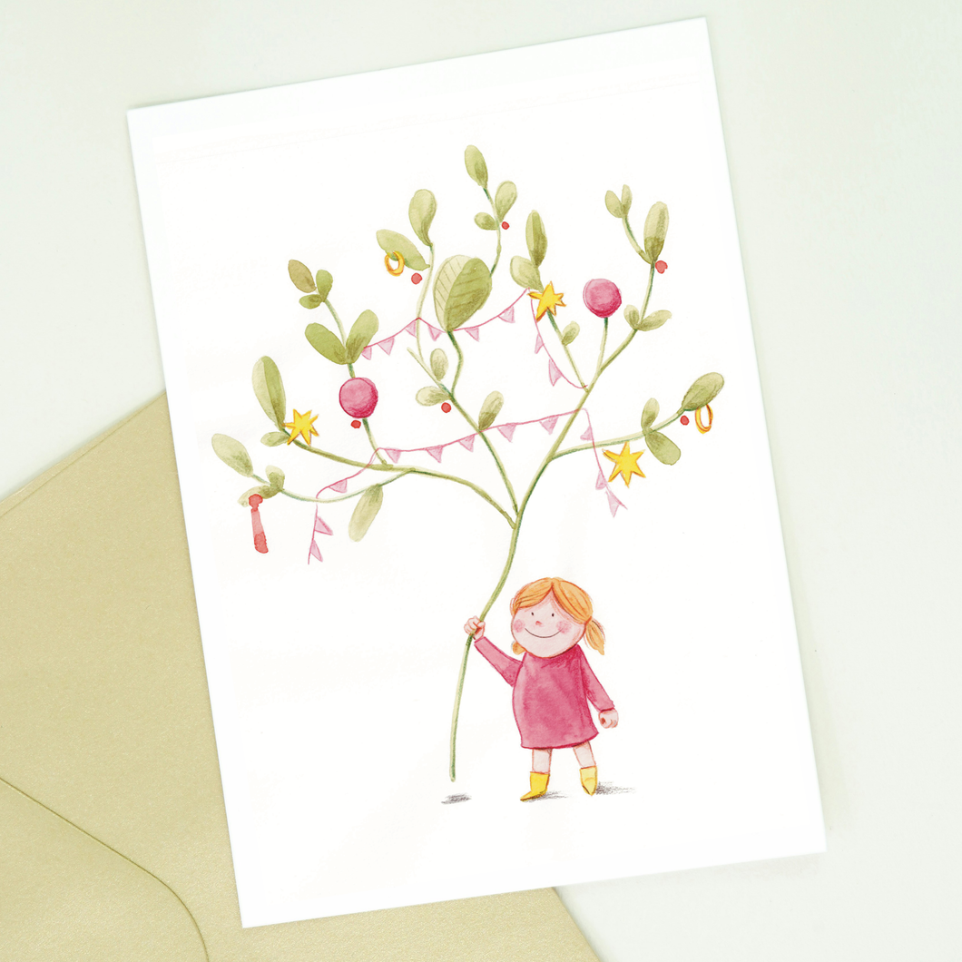 Postkaart 'Feesttak'