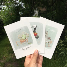 Afbeelding in Gallery-weergave laden, Pakketje van 3 postkaartjes Liefdevolle beledigingen
