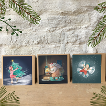 Afbeelding in Gallery-weergave laden, Pakketje van 3 postkaartjes &#39;Kerstgeluk&#39;
