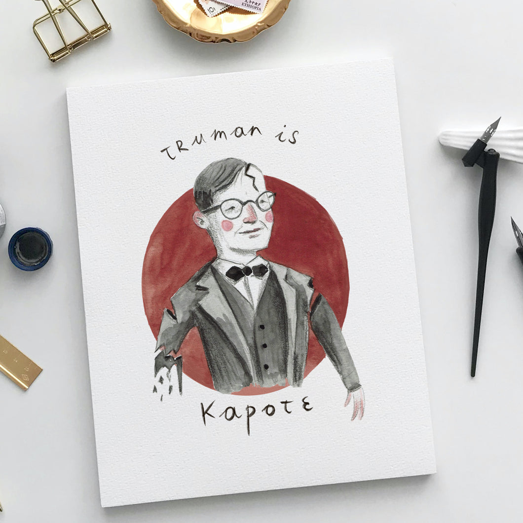 Postkaart Truman is Kapote
